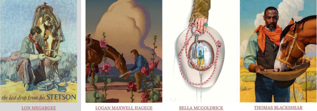 Artworks inspired by "The last drop from his Stetson" painting 